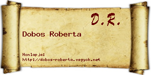 Dobos Roberta névjegykártya