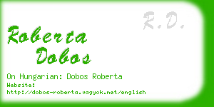 roberta dobos business card